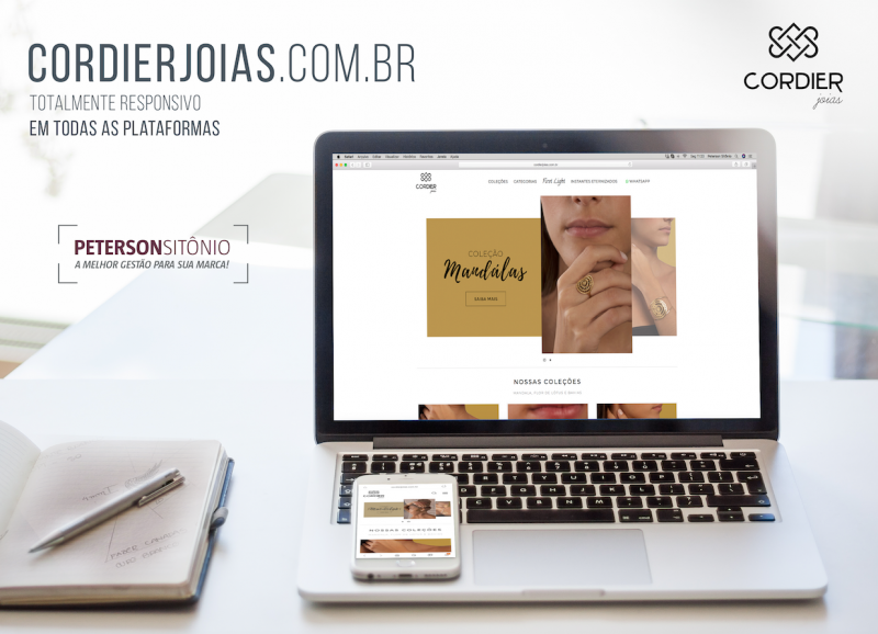 Site para Designer de Jóias Marcela Cordier