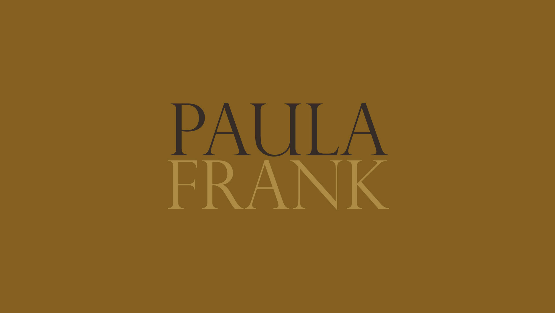 Criação de logotipo para Paula Frank