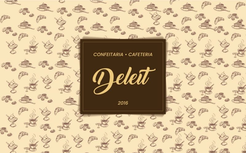 Criação de marca para Confeitaria e Cafeteria, Deleit